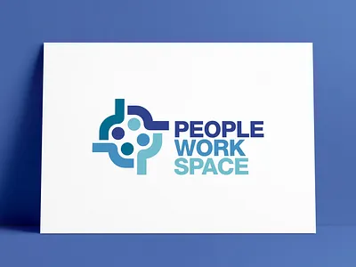 PeopleWorkSpace Logo Designed by The Logo Smith brand identity identity logo logo design logo designer logo marks logos meetings people portfolio typography workspace