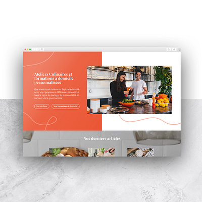 Papilles Gourmandes - Webdesign branding freelance designer graphic design ui user inteface ux webdesign