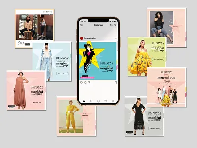 Runway Ruffles social media design