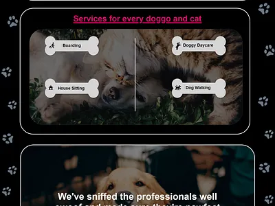 Dog and Cat services - #FurryFur adobe xd cat micro interaction ui ux web
