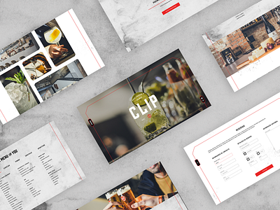 UI - CLIP bar bars design drinks responsive ui uidesign website