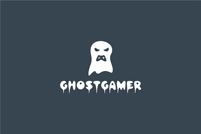 GhostGamer black fimbird game design ghost logo specter