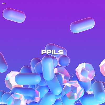 PPILS 3d branding c4d cinema 4d design illustration logo octane render web