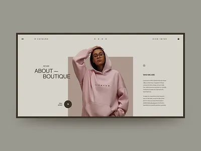 ZOHO - Online Store branding design fashion grid site ui ux web design web site