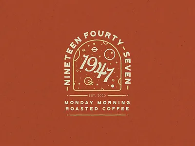 1947 (Monday Morning Roasted Coffee) branding coffee first post firstshot logo logodesign typography