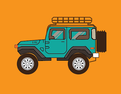 Jeep Illustration design illustration illustrator jeep vector