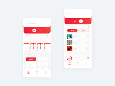 Ear Bud & Music Control App - Concept android app app app design appscreen branding clean concept design earbuds logo minimal music music app platform ui ui design uiux ux uxweb web