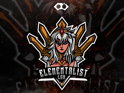 ELEMENTALIST LUX esport gamming illustration logo lol lux riot