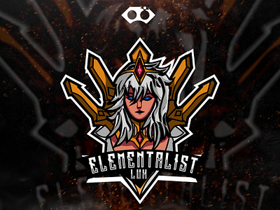 ELEMENTALIST LUX esport gamming illustration logo lol lux riot