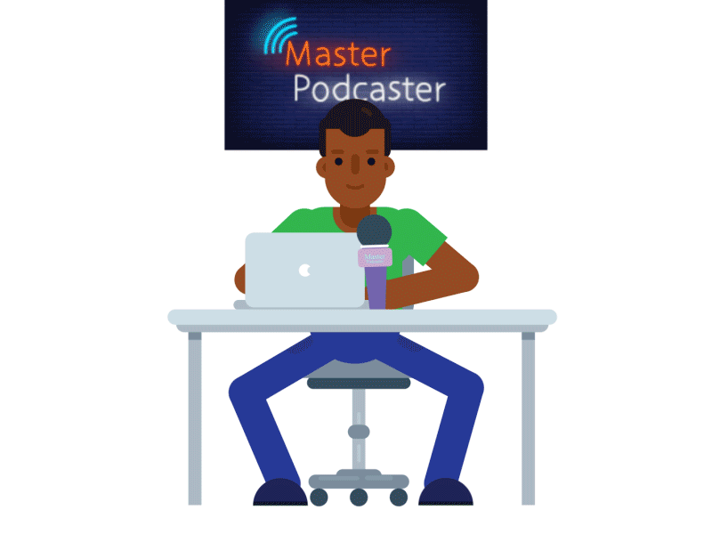 2D animation Instagram sticker radio master podcaster 2d animation animated gif animation animation 2d animation after effects animation design character character animation character design cool gif giphy instagram instagram post instagram stories man podcast radio smooth transparent