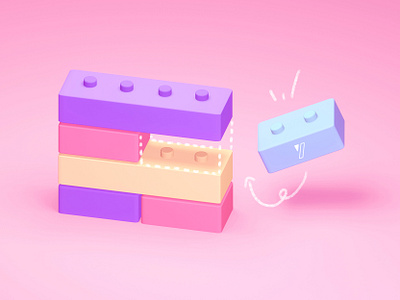 Increase Sereinly with Yousign — Blog Illustration 3d blender digital illustration esignature illustration lego legos yousign