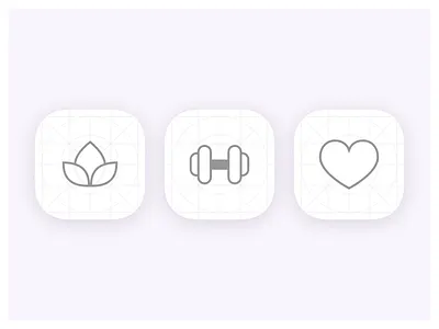 App Icons - Wireframe branding icons illustration vector