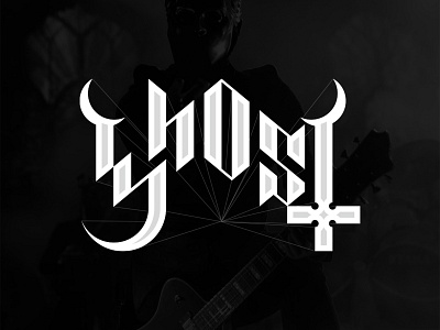 Ghost - Logo re-design band bandlogo clean design ghostlogo gostband illustration illustrator logo logodesign metal minimal modern modernlogo redesign satan satanic thebandghost typography