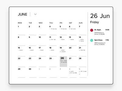 Calendar calendar calendar app calendar design calendar ui calender clean ui conoverdesigns daily daily 100 challenge daily ui dailyui design ipad app ipad pro ipadpro ui uidesign ux ux ui uxui