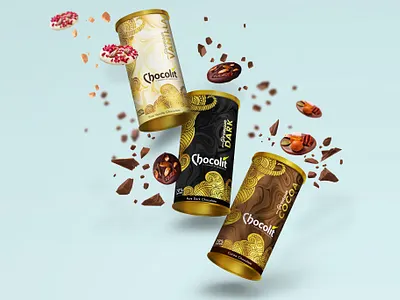 Premium Chocolit Mendiants 3d adobe blackandwhite branding chocolate concept creative dark dribbble food fruits gold graphic design luxury brand motion nuts package design typography vanilla visual design