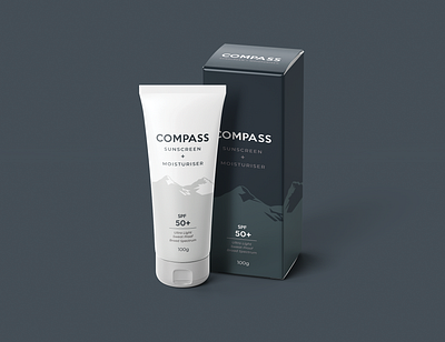 Man Sunscreen and Moisturiser Packaging brand identity branding design illustration man masculine masculine logo packaging packaging design pattern