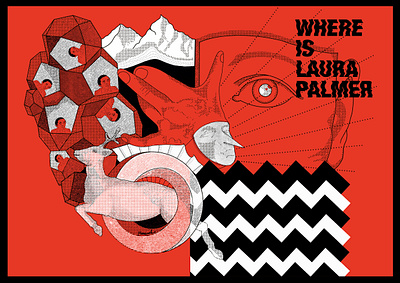 Twin Peaks tribute illustration procreate twin peaks