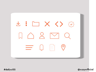 dailyui55 055 dailyui055 dailyuichallenge icon set