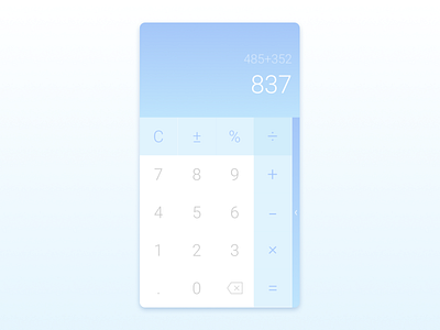 Daily UI :: 004 -Calculator calculator dailyui design mobile ui