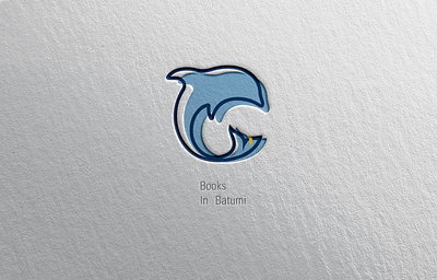 Books In Batumi [Logo] [Rework] art batumi blacksea bookmark books dolphin illustraion logo logo design logos publishing house