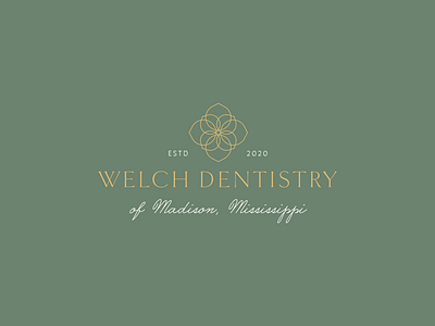 Welch Dentistry brand brand identity identity identity mark logo logo design logotype wordmark