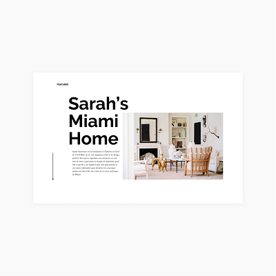 Introduction d'un article de blog | Sarah's Miami Home blog grid typography ux ui