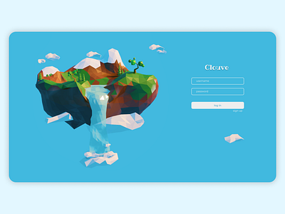 Login Screen 3d 3d art blender blue branding illustration jakeux login login page mobile mobile app design polygon product design tablet ui ux web design website welcome screen