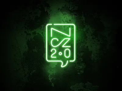 Niewinni Czarodzieje 2.0 logo short 2.0 czarodzieje glow logo logo design logotype neon niewinni wizards wojewodzki