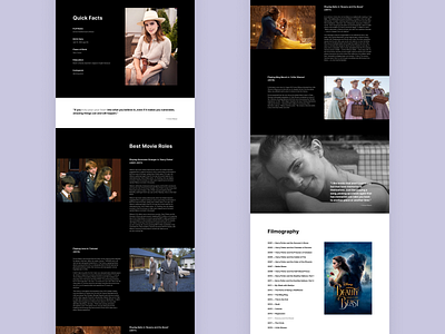 Emma Watson | Website emma watson landing landingpage ui webdesign website