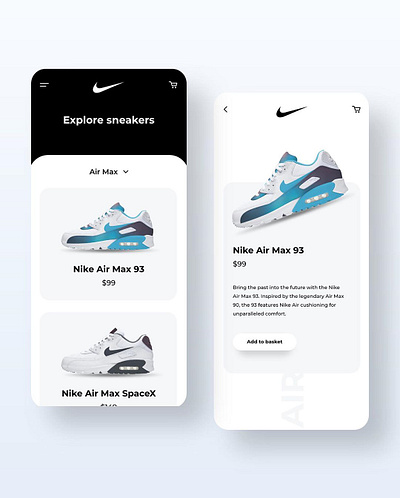 Nike Sneaker Mobile Design animation app design form forms illustration login mobile sign in ui uiux ux