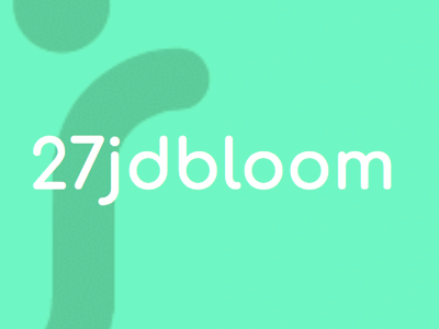 Branding for @27jdbloom