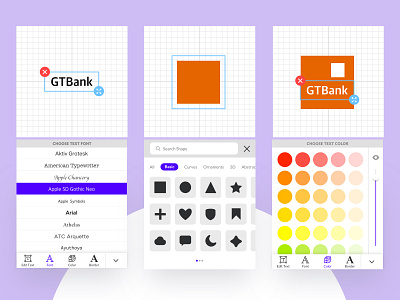 Logo Maker Studio Free UI Template app concept design free download free ui kit freebie gtbank icon logo logo design studio ui ui design uiux design ux