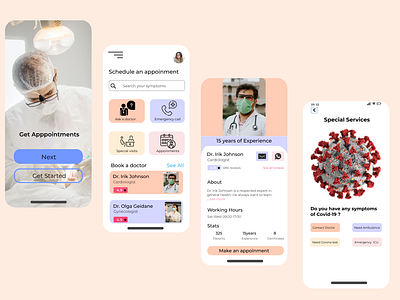 Doctor Appointment App app app concept app design app designer apparel best design cool app design graphicdesign ui ui designer uidesign ux uxdesign