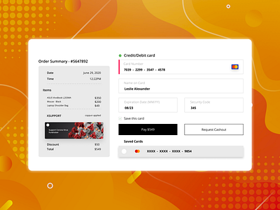 Credit Card Checkout Day# 002 design ui ui web design uidesign uiux web