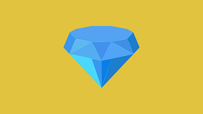 Flat Diamond Icon