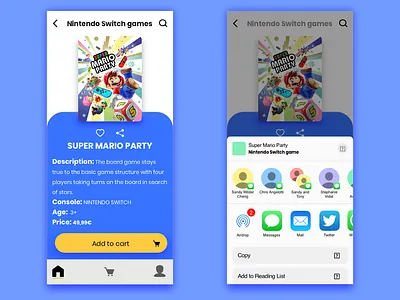 Daily UI | Social Sharing daily 100 challenge dailyui design sharing social socialsharing ui uichallenge videogames