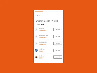 Mindbody Appointment Checkout Page anchor checkout checkout page design digital principle principleapp progress bar responsive responsive website design selection selector ux