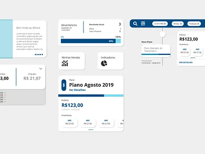 Project 4Shark - #3 app design system minimal system ui uiux ux web website