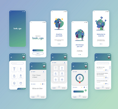 Look-Go app design ui ux