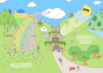 Poster for a consultancy illustration strategy
