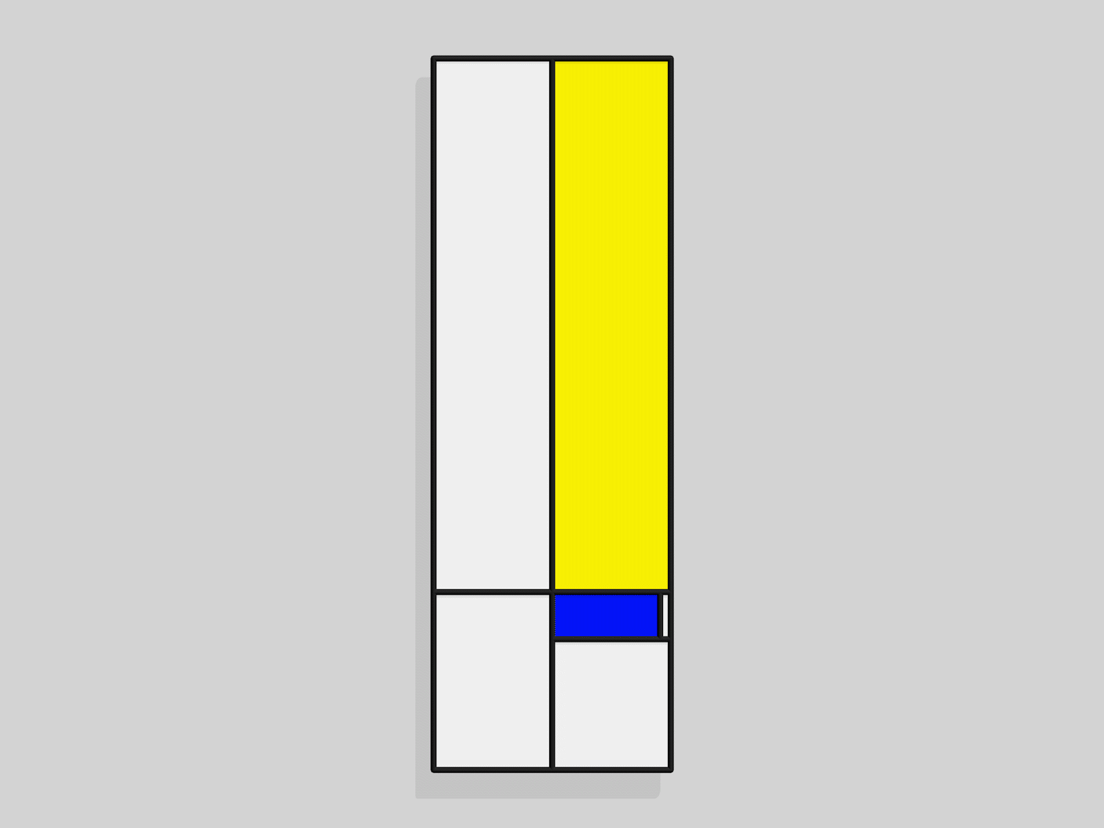 Fluid Mondrian animation fluid fluid art fluid design fluid layout layout mondrian motion graphic procedural