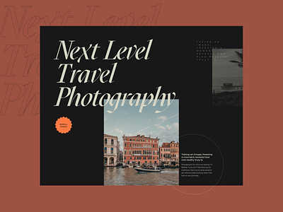 Travel Photo Part 2 design instagram photo photographer portfolio travel typography ui ux web website