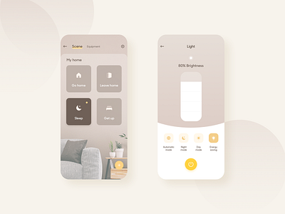 Smart home design logo ui