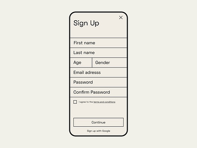 #dailyui — Sign Up adobe xd adobexd daily ui dailyui design exploration log in mobile mobile design museum shot sign in sign up signup ui ui design uidesign visual design web website