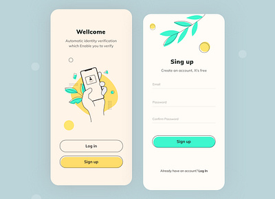 Sign up - Mobile App afghanistan app app icon appdesign dailyui design flatdesign illustration ios minimal mobile app design mobile design sign signup ui user experience userinterface ux