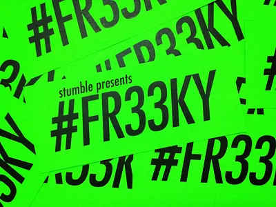 #FR33KY Vol. 1 cd artwork dj graphic design stumble