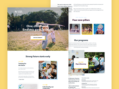 FutureChamps Kindergarten branding product design ui ux ui design web design website design