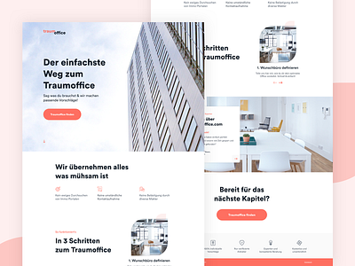 DreamOffice // Landing pages clean landing landing page web design