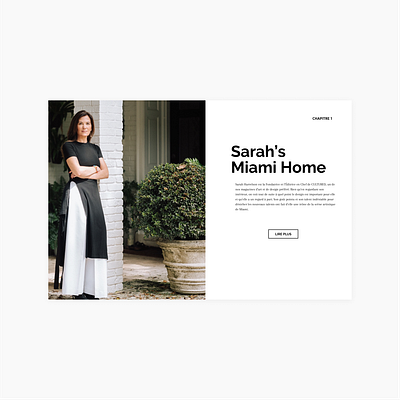 Navigateur de chapitre | Sarah's Miami Blog blog grid typography ui ux