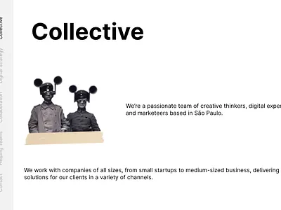Project AidCollective - #4 branding collage collage art design illustration interaction interaction design minimal system ux web website